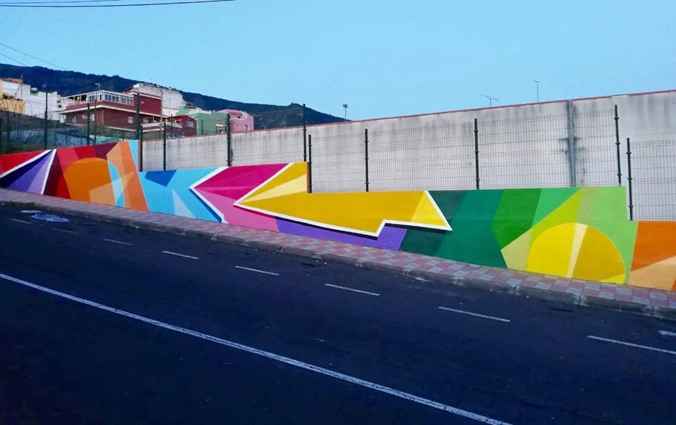 El proyecto de arte mural en los colegios realejeros llega ya al CEIP La Montañeta