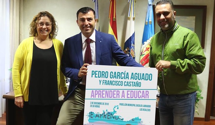 Pedro García Aguado vuelve el 3 de diciembre a Los Realejos con su conferencia ‘Aprender a educar’
