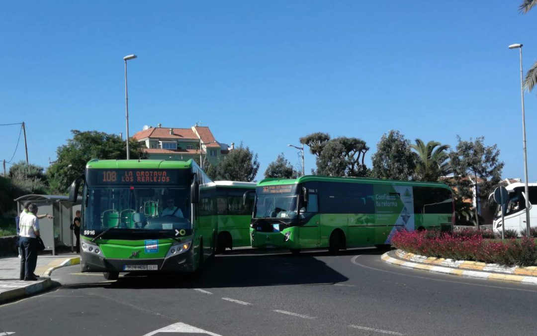 Los Realejos plantea modificaciones concretas en la planificación de las líneas 108 y 354 de guaguas de TITSA