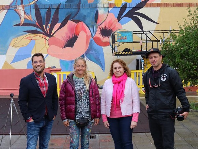 Los Realejos estrena el festival de arte urbano ‘6 de 12’ con la artista valenciana Julieta Xlf