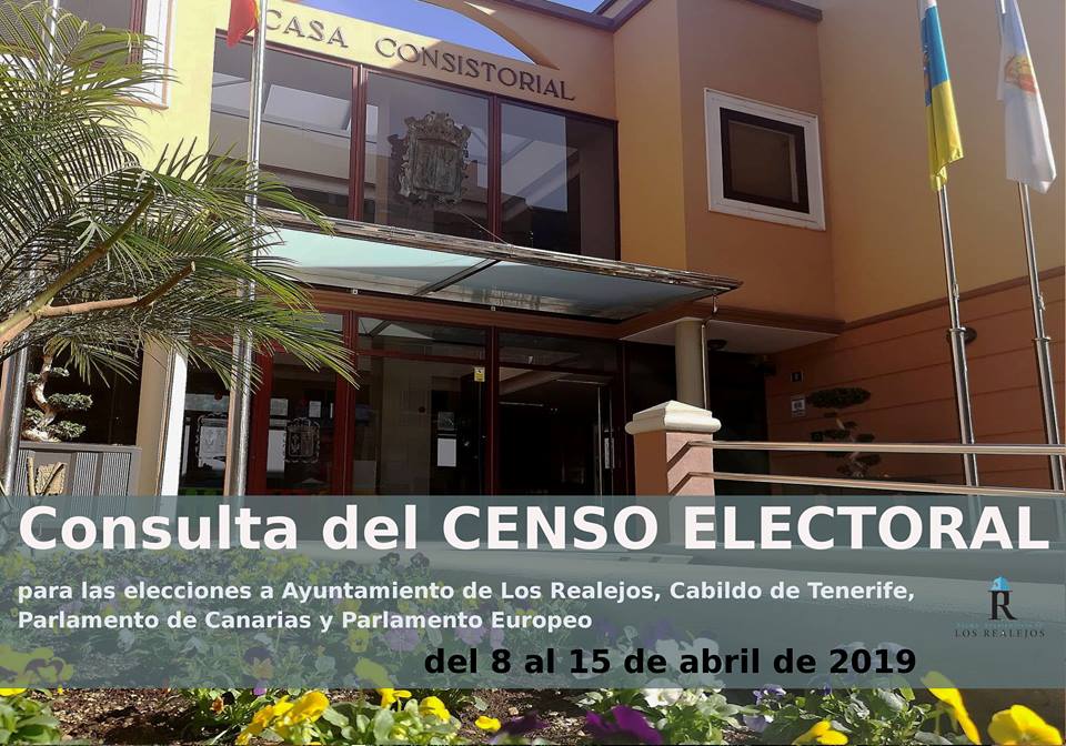 Las listas del censo electoral para las elecciones locales y europeas estarán expuestas hasta el 15 de abril