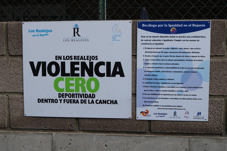 Los Realejos promueve un decálogo por la igualdad en sus instalaciones deportivas