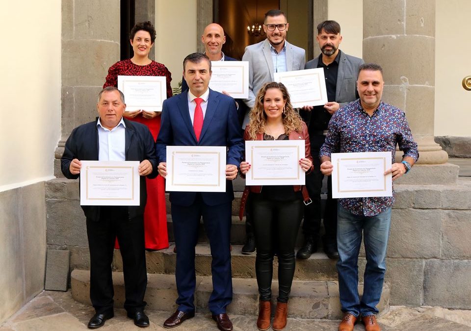 Los Realejos recibió en el Parlamento de Canarias siete distinciones a la transparencia en la gestión