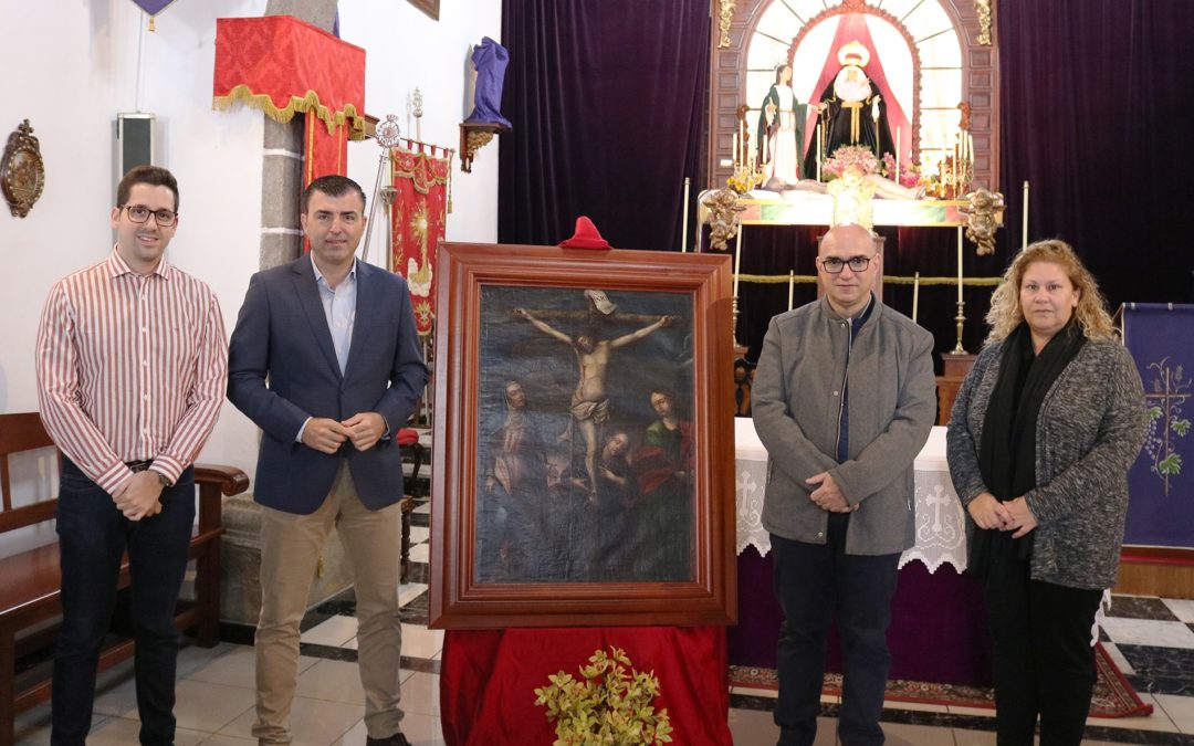 El Calvario de la Parroquia de Nuestra Señora del Buen Viaje ilustra el cartel anunciador