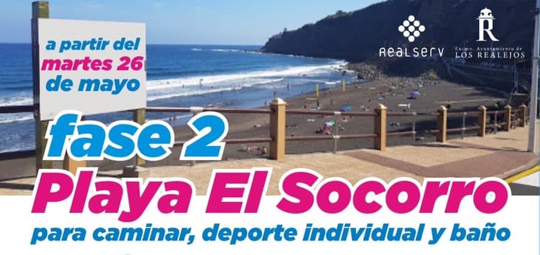 La Playa de El Socorro inicia la Fase 2