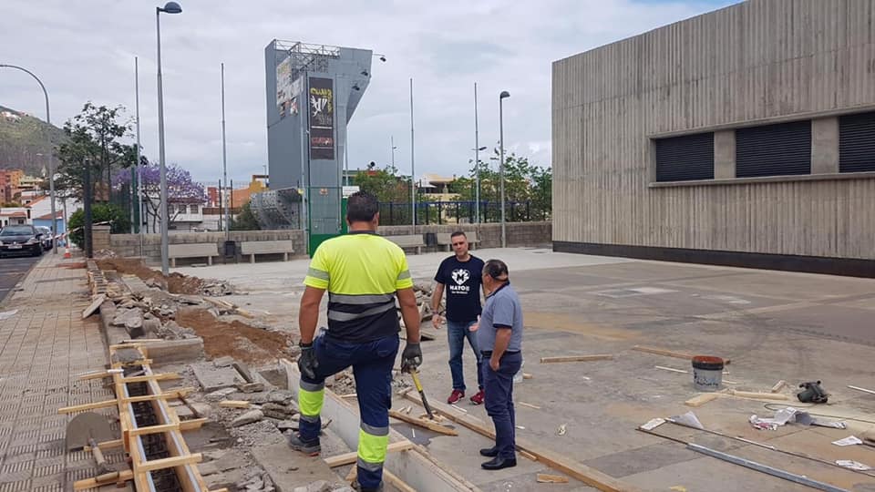 Los Realejos crea una cancha deportiva anexa al Pabellón de Deportes Basilio Labrador