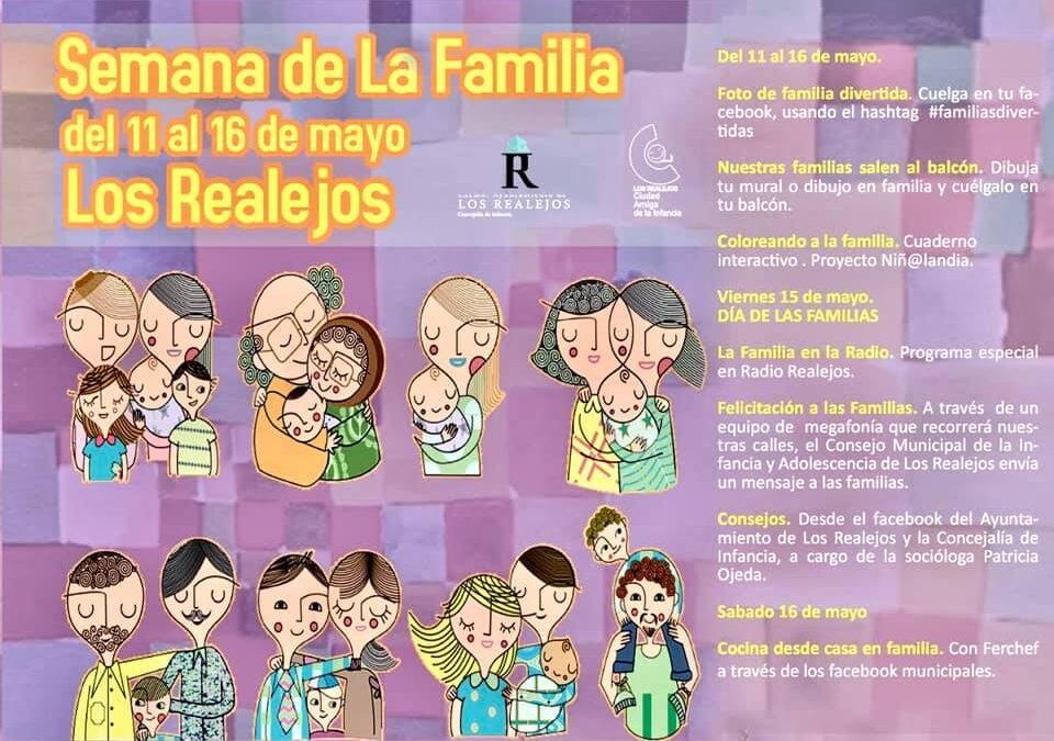 Los Realejos celebra la Semana de la Familia con diversas actividades a través de las redes sociales