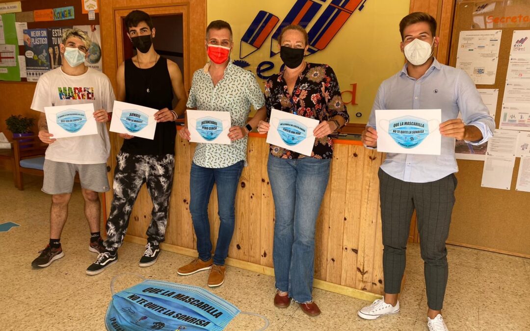 Colectivos de jóvenes del municipio conciencian sobre el uso responsable de la mascarilla