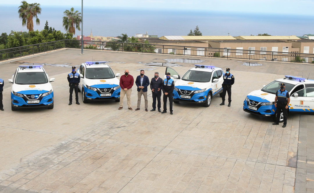 Los Realejos renueva con cuatro vehículos SUV el parque móvil de la Policía Local