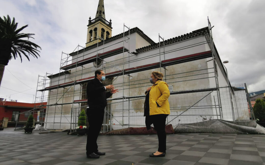 Ayuntamiento de Los Realejos y Obispado acometen obras de mejora en la iglesia matriz del Apóstol Santiago