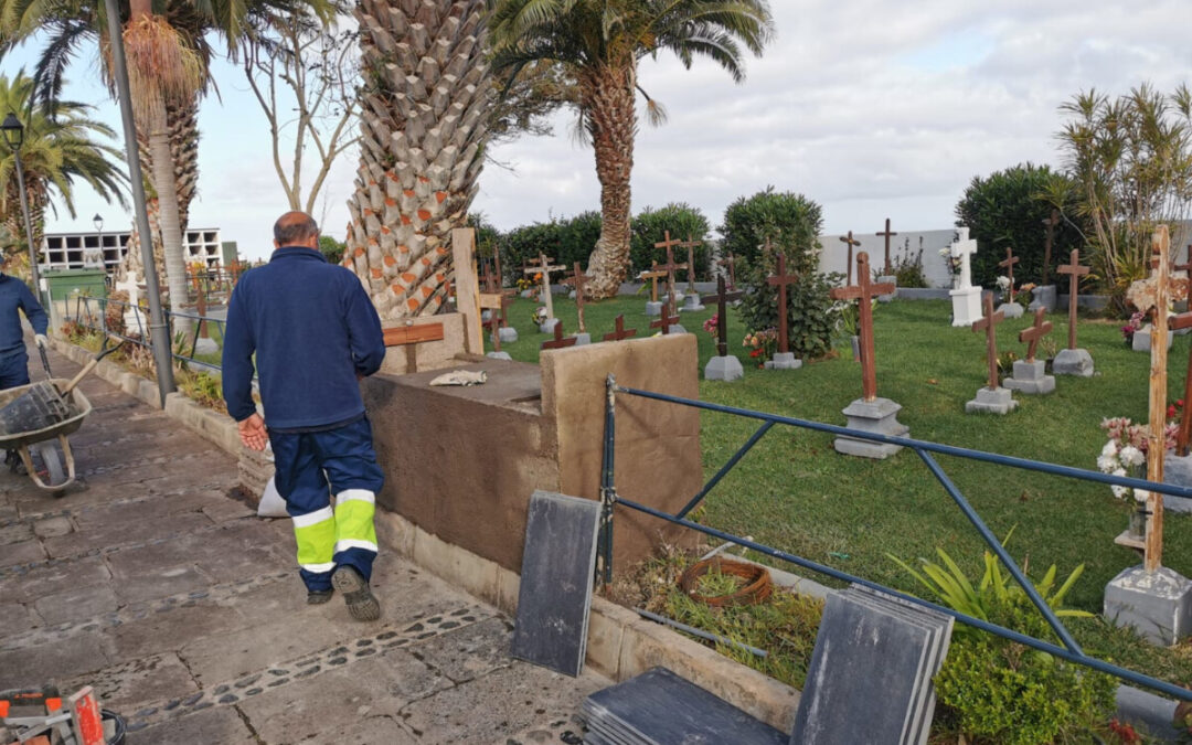 Realserv ejecuta diversos trabajos de mejora en los cementerios municipales