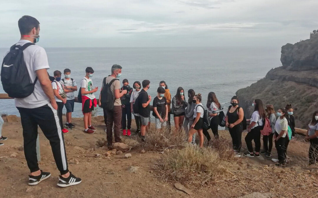 Más de 350 escolares visitan los parajes naturales de Los Realejos a través del programa ‘Actúa Verde’