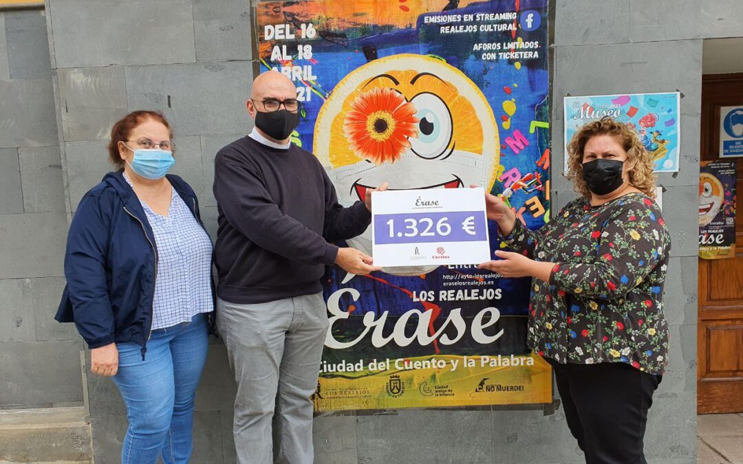 La taquilla solidaria de la actividad cultural de ‘Érase 2021’ de Los Realejos logra 1.326 euros para Cáritas