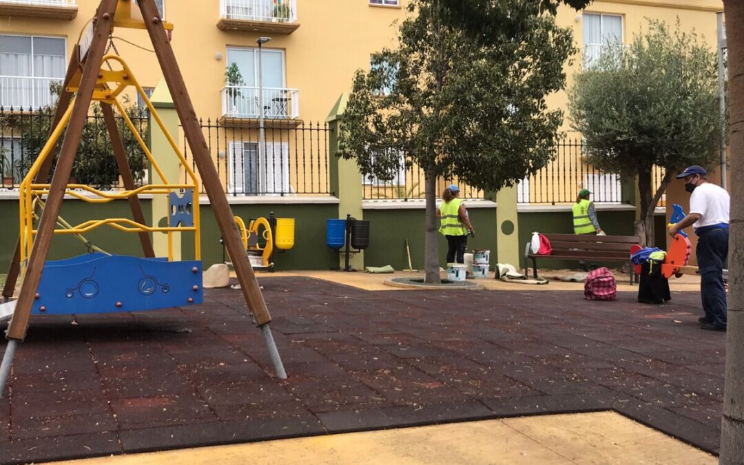 Las empresas públicas Realserv y Aquare intervienen en trabajos de rehabilitación del Parque La Magnolia