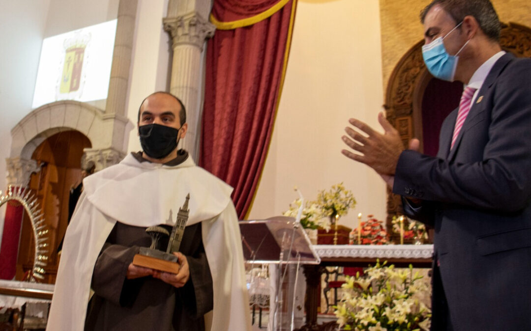 Fray Abel de Jesús pregonó las Fiestas del Carmen en el Santuario en que fue bautizado e inició su vida religiosa