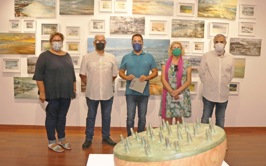 Cultura palmera en una exposición conjunta del pintor Roberto Batista y el escultor Medín Martín en Los Realejos