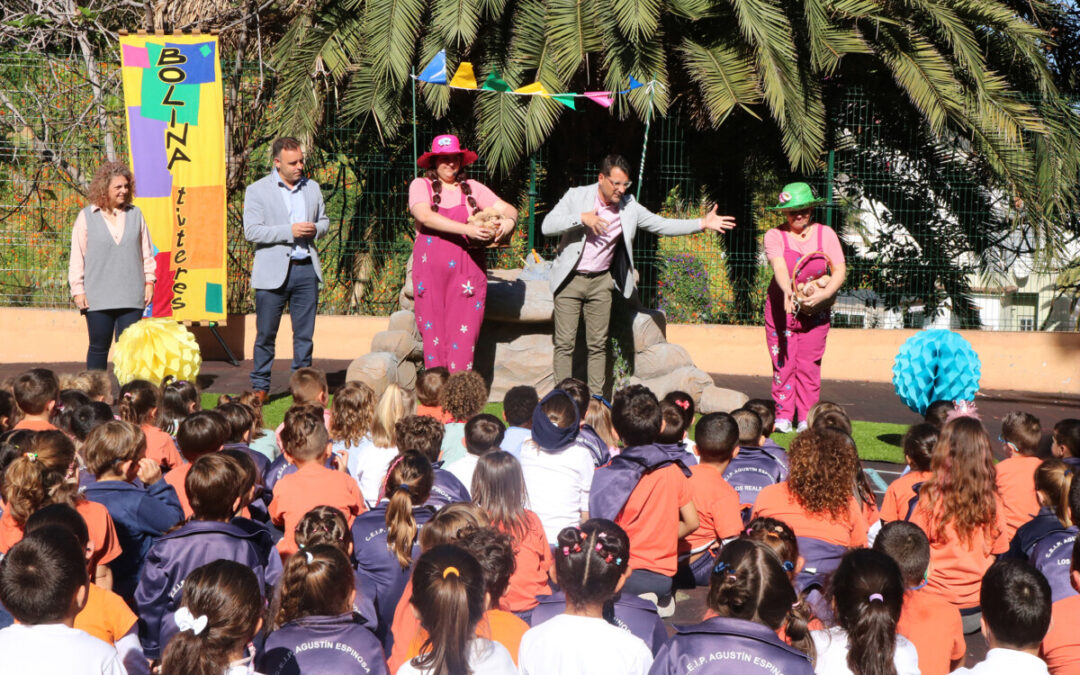 ‘La + Bonita’ visita los colegios realejeros en el 4º centenario de la primera siembra de papas en Canarias