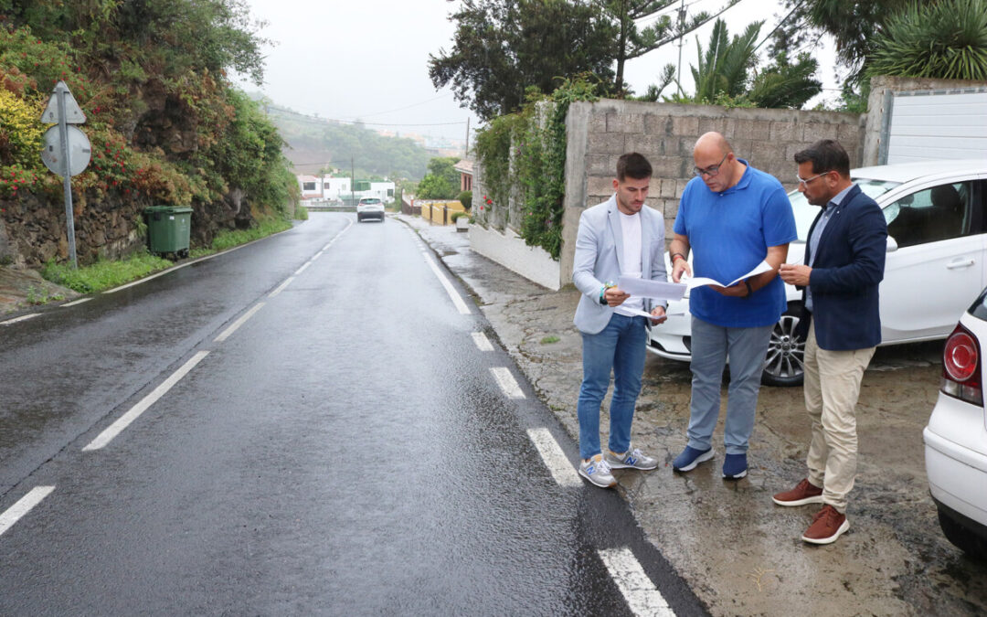 El Ayuntamiento de Los Realejos ejecuta la segunda fase del acerado de la Carretera de La Ferruja