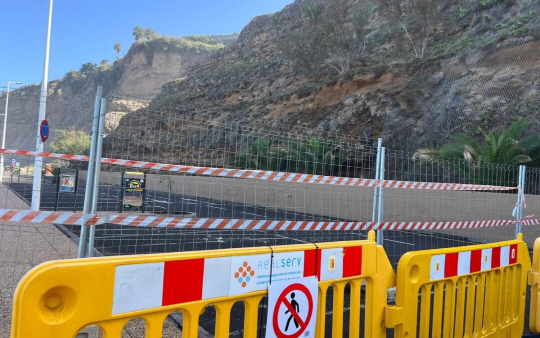 Comienzan nuevas obras de refuerzo y estabilización de los taludes de la Playa de El Socorro