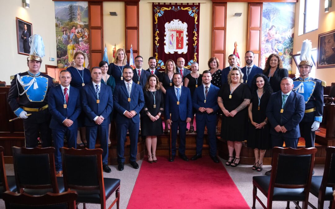 Los Realejos constituye su nueva corporación para el mandato 2023-2027 con Adolfo González como alcalde