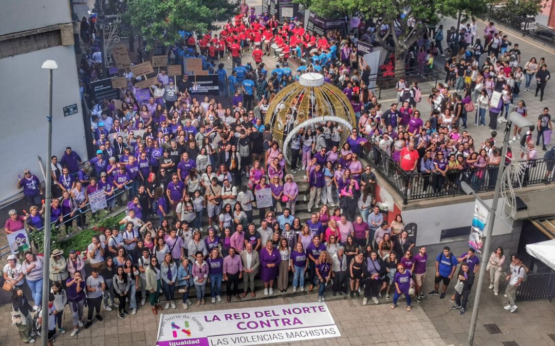 El Norte se une en Los Realejos contra las violencias machistas