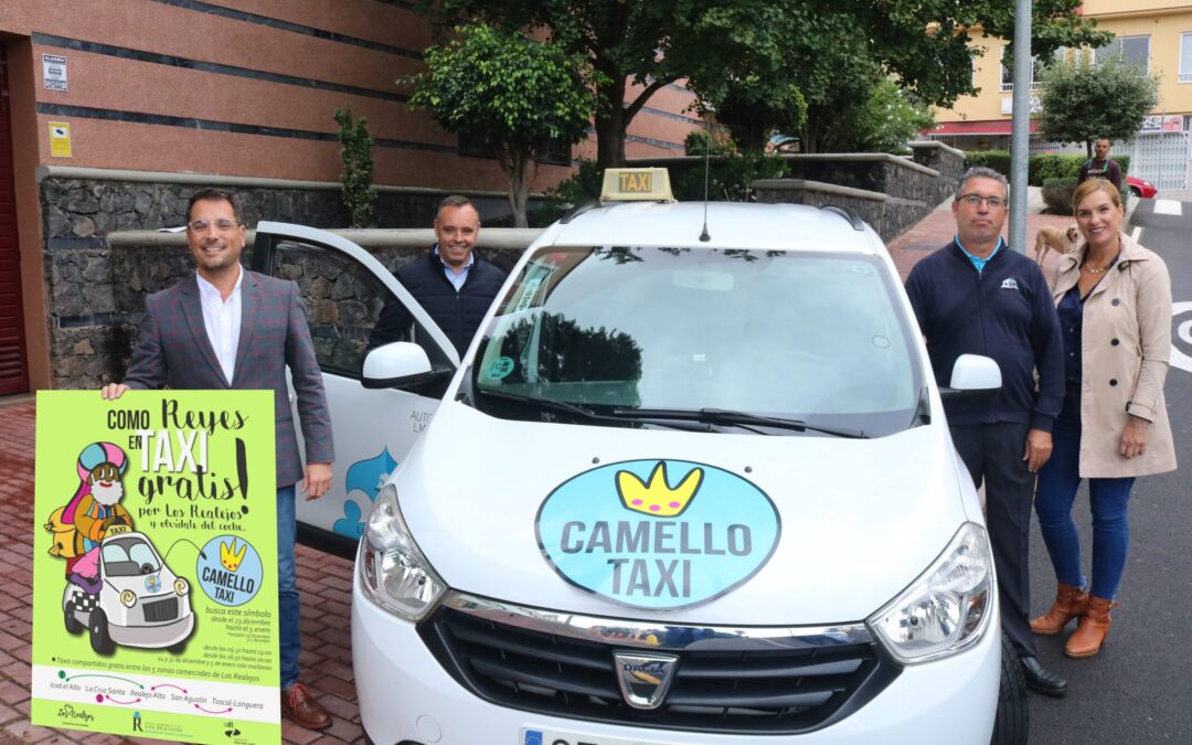 Múevete gratis en ‘Camello taxi’ por las zonas comerciales de Los Realejos del 23 de diciembre al 5 de enero