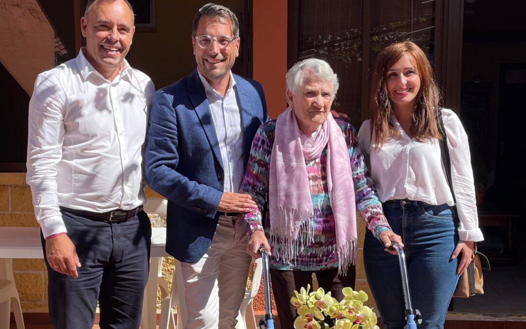 Los Realejos felicita a su centenaria vecina Luciana Narcisa Dorta Reyes